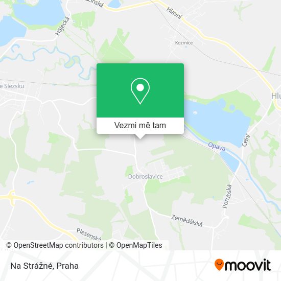 Na Strážné mapa