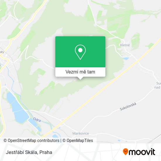 Jestřábí Skála mapa
