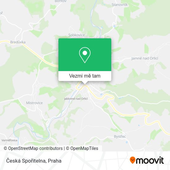 Česká Spořitelna mapa