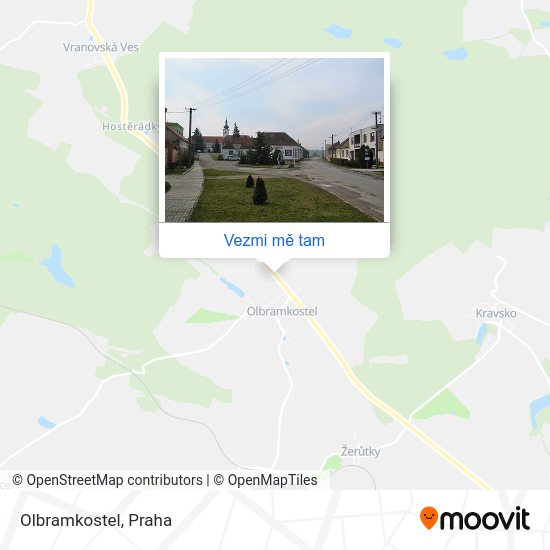 Olbramkostel mapa