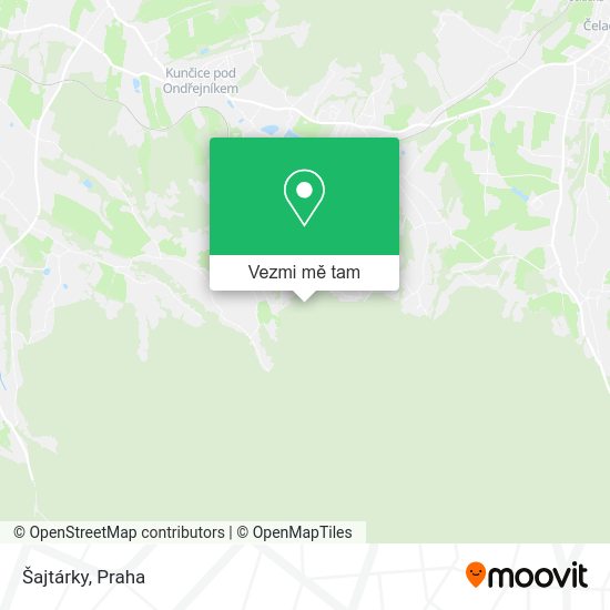 Šajtárky mapa