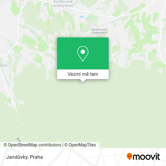 Jandůvky mapa