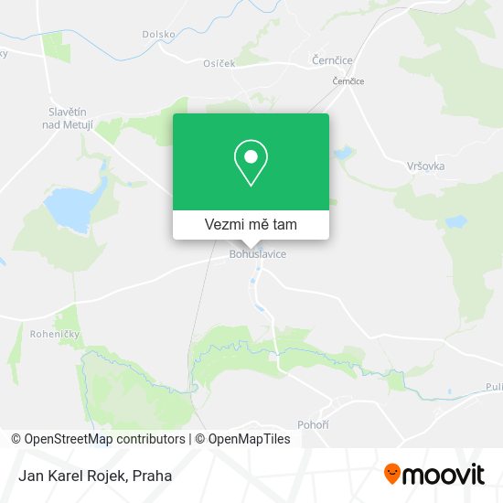 Jan Karel Rojek mapa