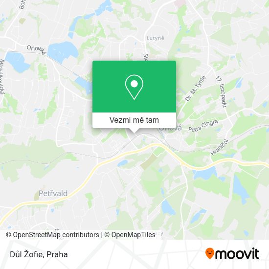 Důl Žofie mapa