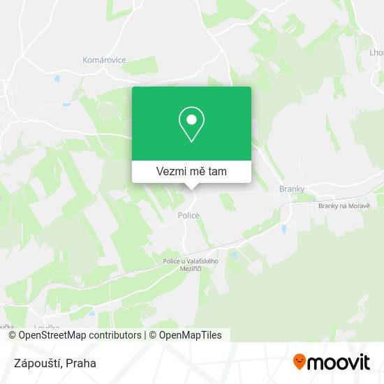 Zápouští mapa