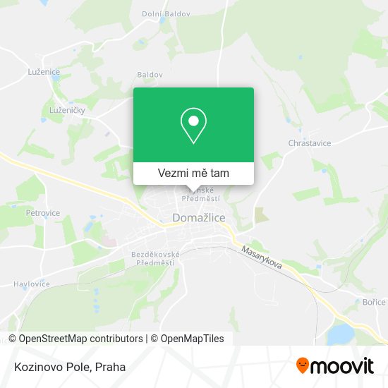Kozinovo Pole mapa