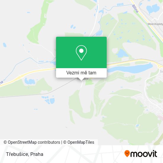Třebušice mapa