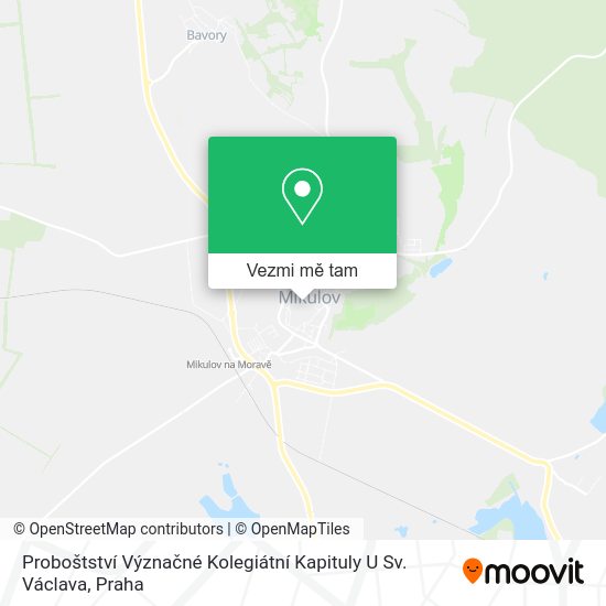 Proboštství Význačné Kolegiátní Kapituly U Sv. Václava mapa