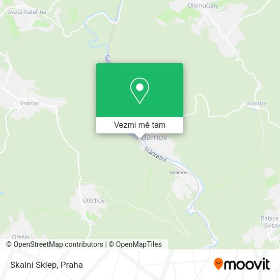 Skalní Sklep mapa