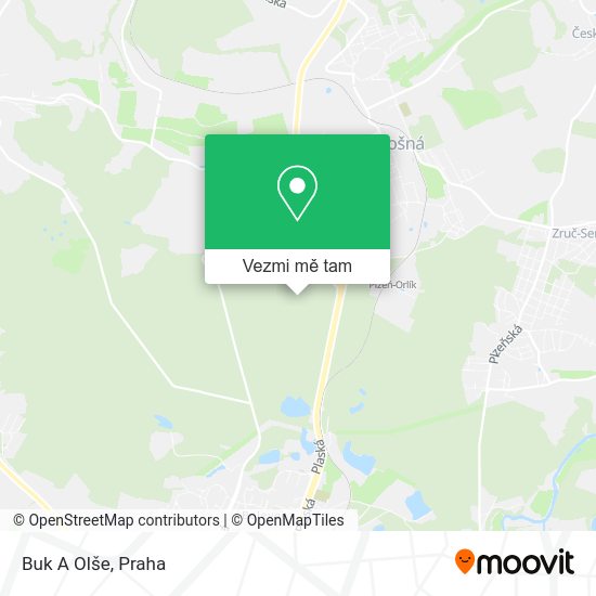 Buk A Olše mapa