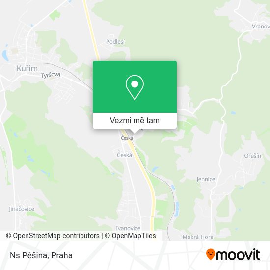Ns Pěšina mapa