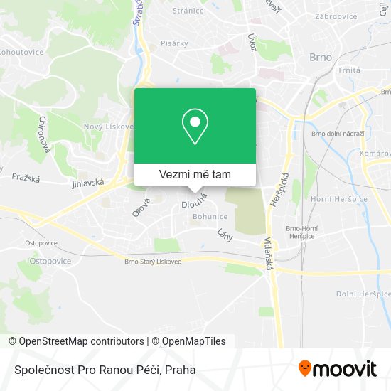 Společnost Pro Ranou Péči mapa