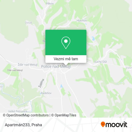 Apartmán233 mapa