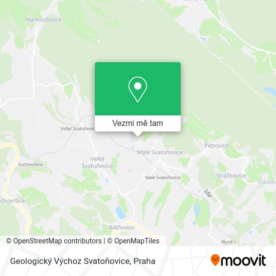 Geologický Výchoz Svatoňovice mapa
