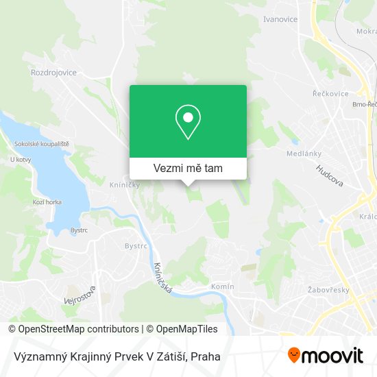 Významný Krajinný Prvek V Zátiší mapa