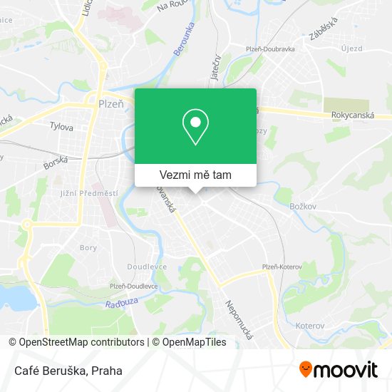 Café Beruška mapa