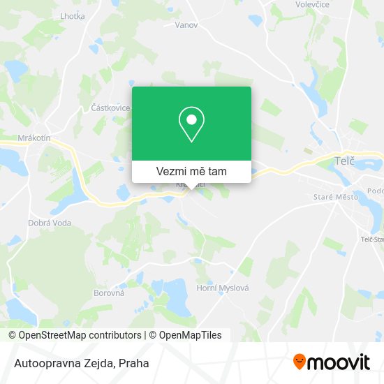 Autoopravna Zejda mapa