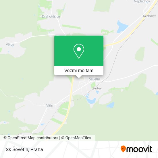 Sk Ševětín mapa