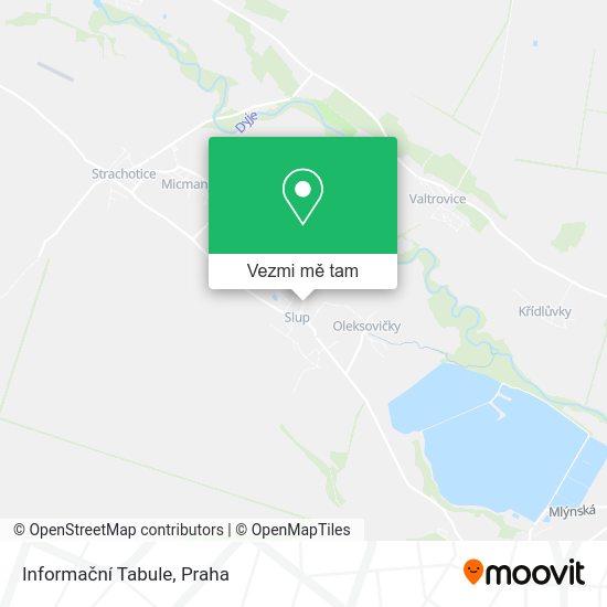 Informační Tabule mapa