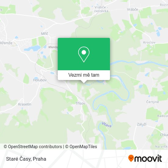 Staré Časy mapa