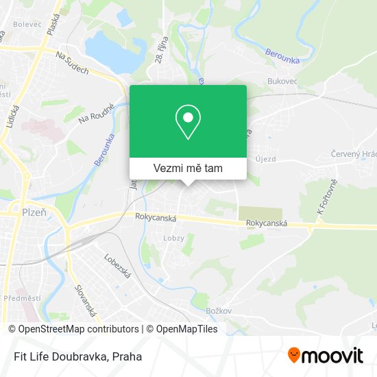 Fit Life Doubravka mapa