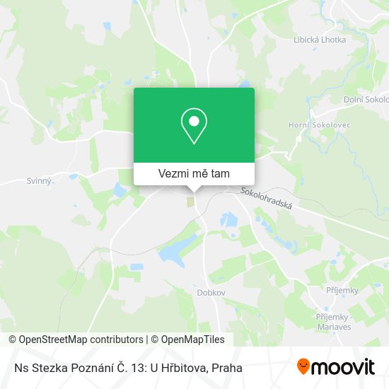Ns Stezka Poznání Č. 13: U Hřbitova mapa