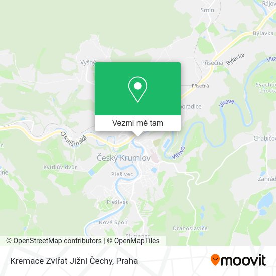 Kremace Zvířat Jižní Čechy mapa