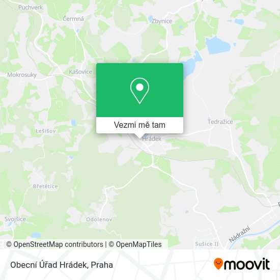 Obecní Úřad Hrádek mapa