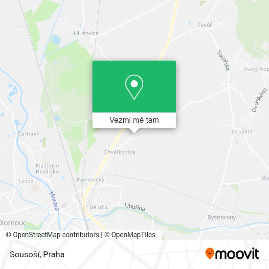 Sousoší mapa