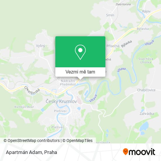 Apartmán Adam mapa
