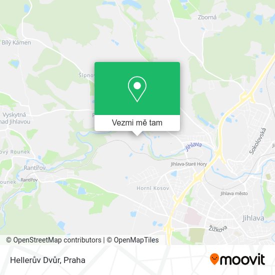 Hellerův Dvůr mapa