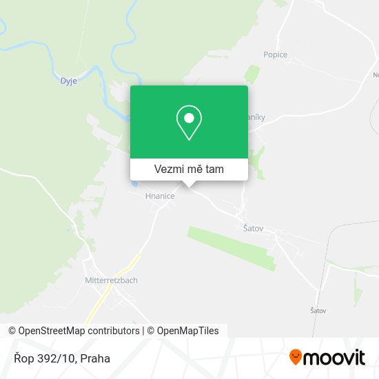 Řop 392/10 mapa