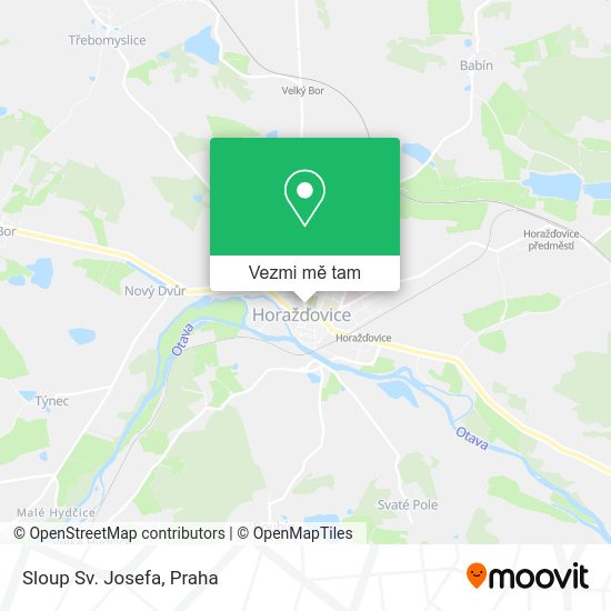 Sloup Sv. Josefa mapa