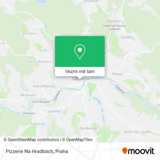 Pizzerie Na Hradbách mapa