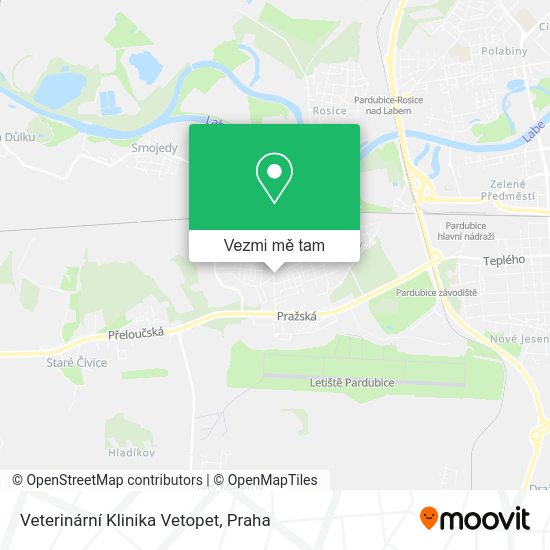 Veterinární Klinika Vetopet mapa