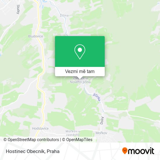 Hostinec Obecník mapa