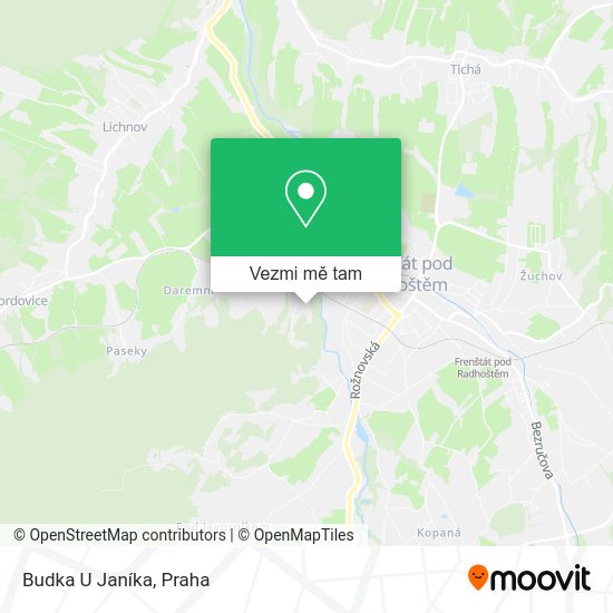 Budka U Janíka mapa