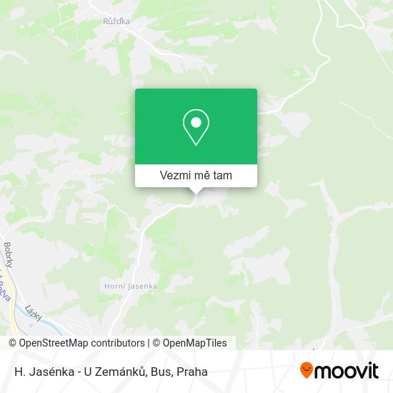 H. Jasénka - U Zemánků, Bus mapa