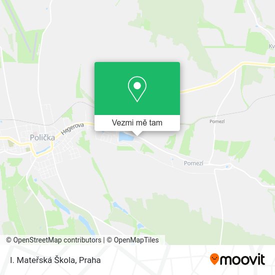 I. Mateřská Škola mapa