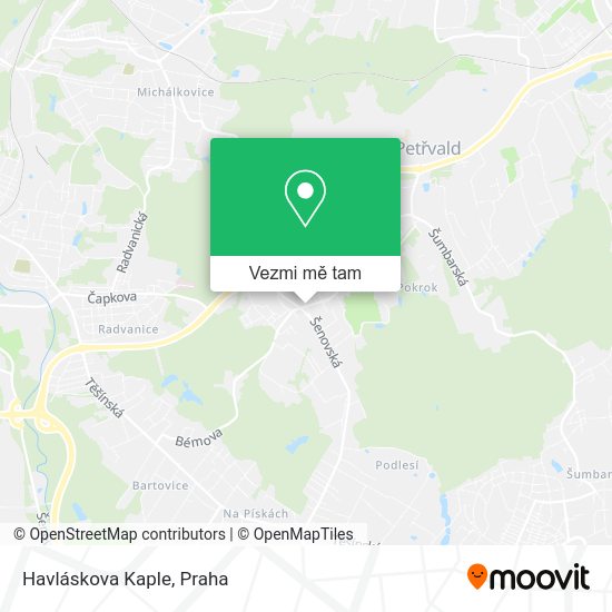 Havláskova Kaple mapa