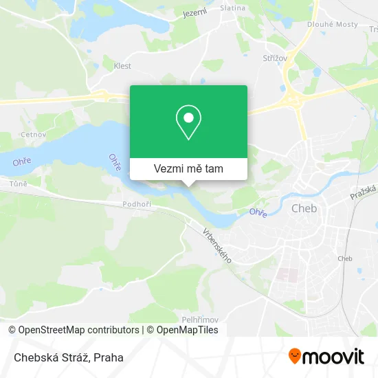Chebská Stráž mapa