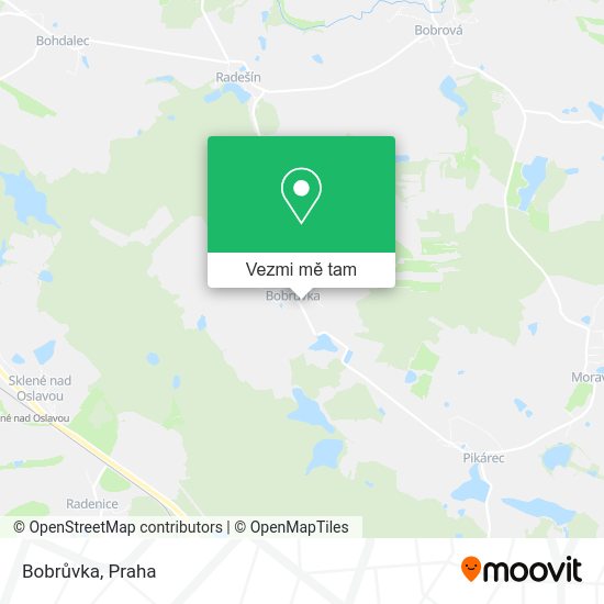 Bobrůvka mapa