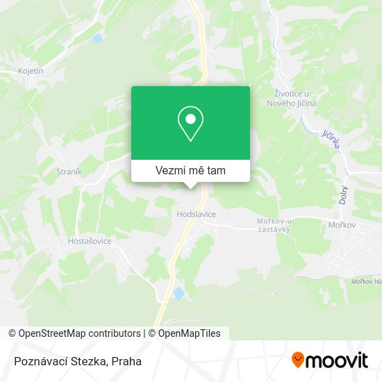 Poznávací Stezka mapa