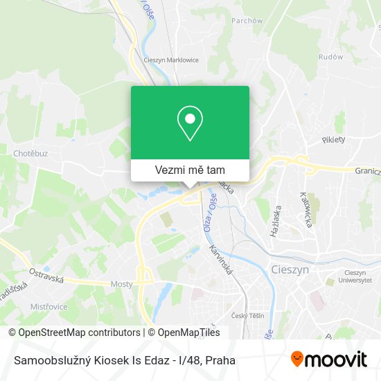 Samoobslužný Kiosek Is Edaz - I / 48 mapa