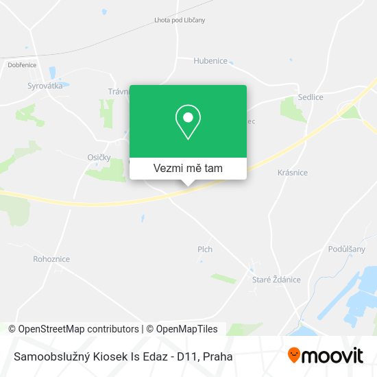 Samoobslužný Kiosek Is Edaz - D11 mapa