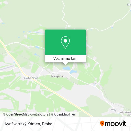 Kynžvartský Kámen mapa
