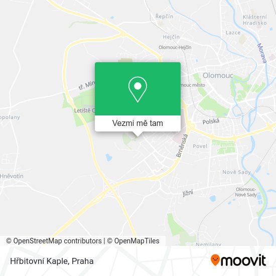 Hřbitovní Kaple mapa