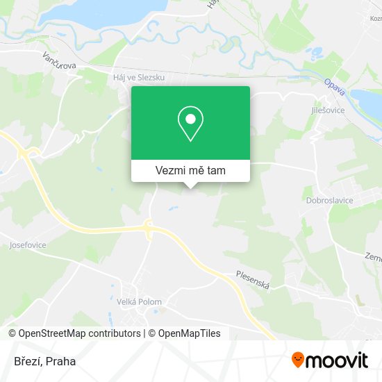 Březí mapa