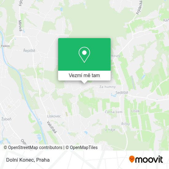 Dolní Konec mapa