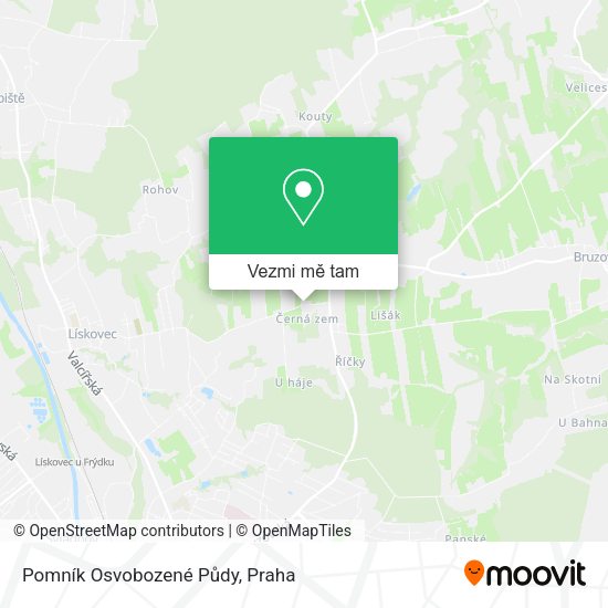 Pomník Osvobozené Půdy mapa
